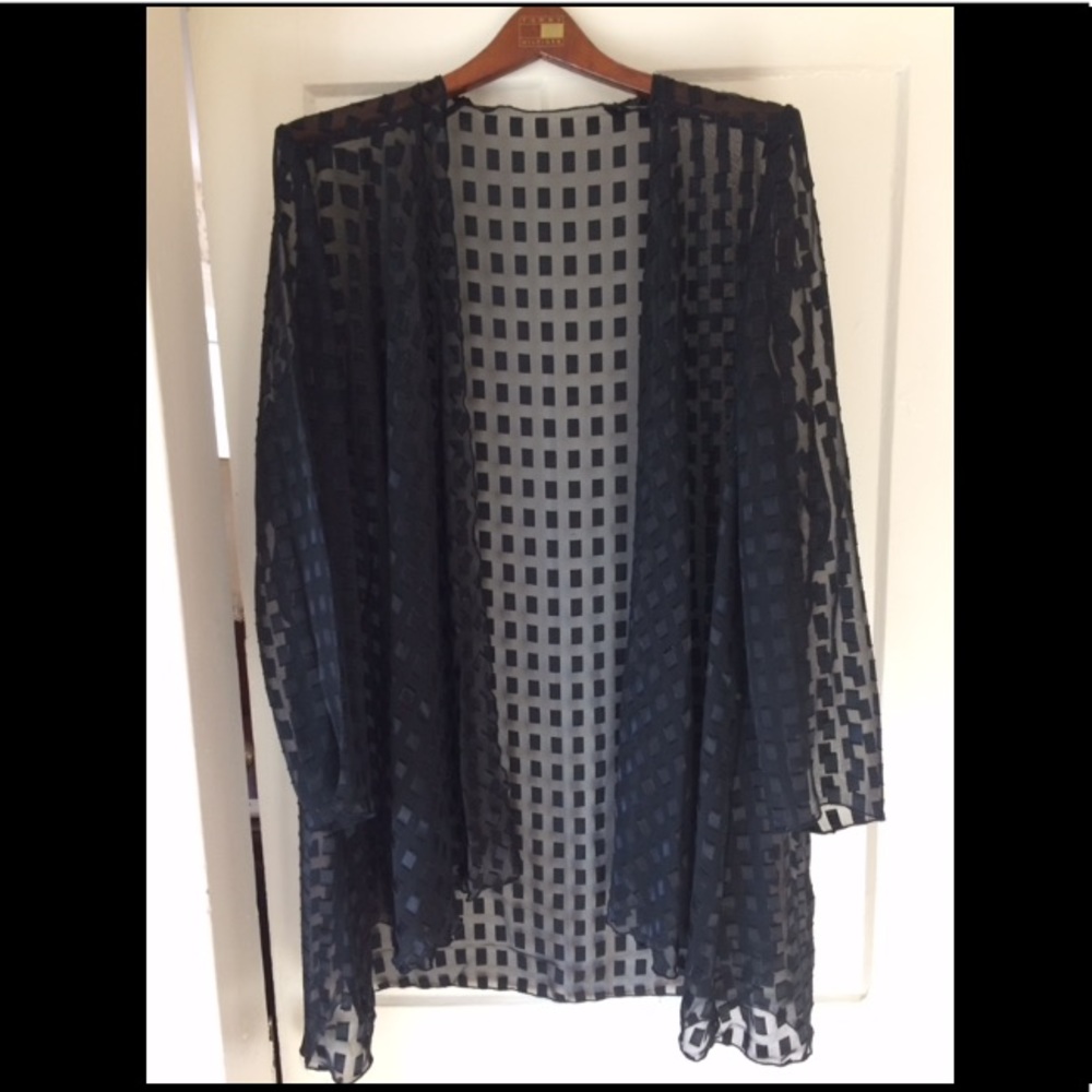 Boxy sheer jacket/gown